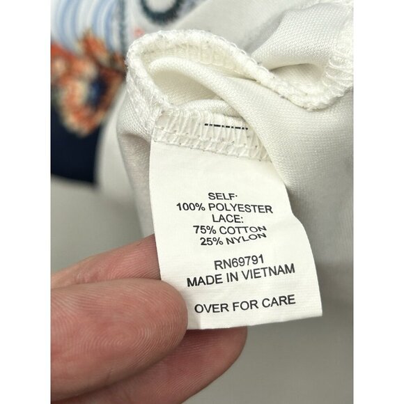 Fig and Flower Anthropologie Boho Floral Mini Tunic Dress Small Bell Sleeve - Picture 4 of 5